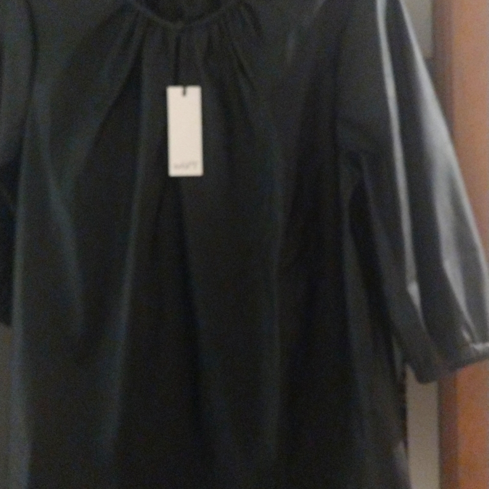 Faux leather shirt